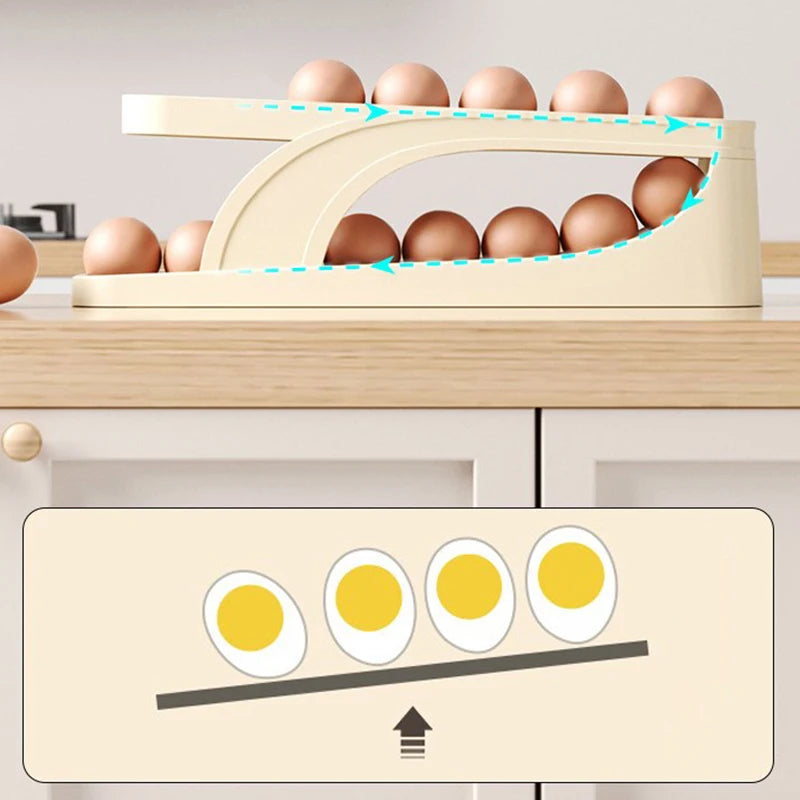 DealJee™ROLLING EGG TRAY AND STORAGE RACK
