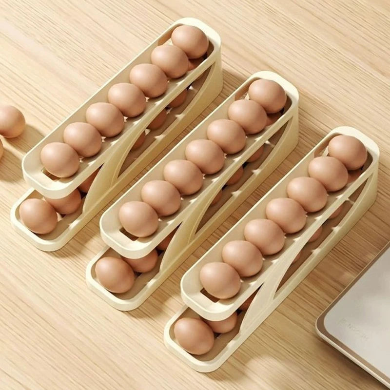 DealJee™ROLLING EGG TRAY AND STORAGE RACK