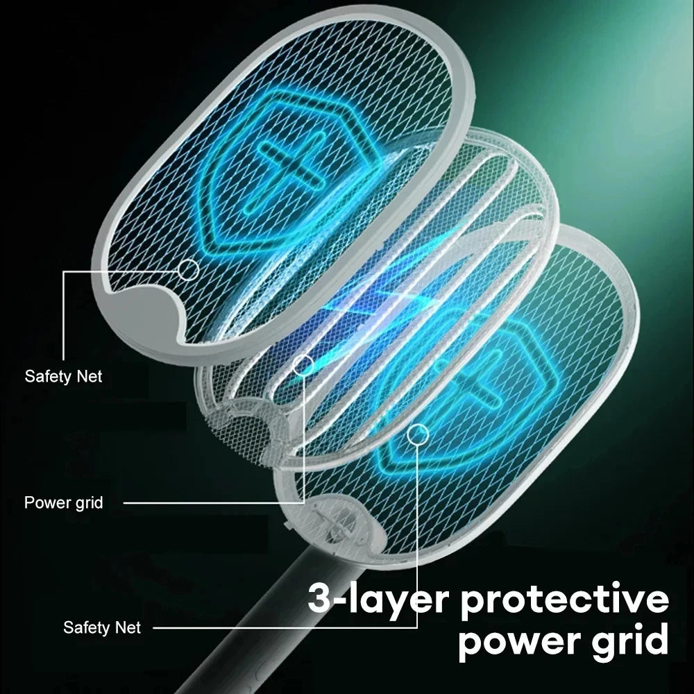 Electric Mosquito Swatter Racket with Stand | Deal Jee