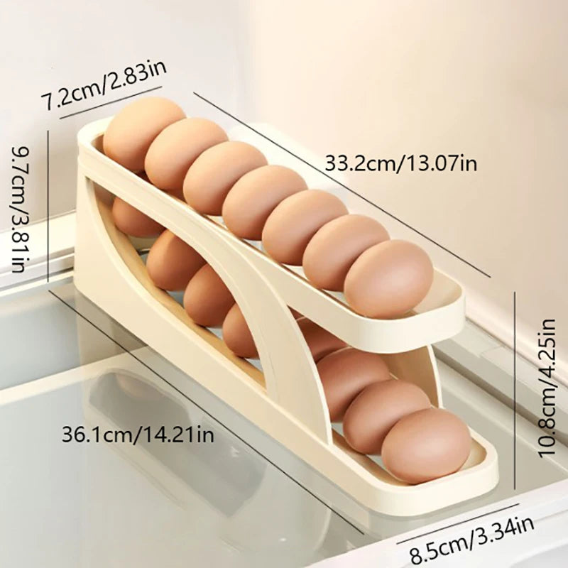 DealJee™ROLLING EGG TRAY AND STORAGE RACK