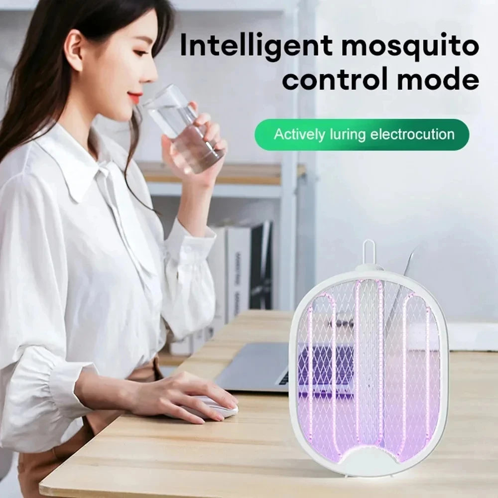 Electric Mosquito Swatter Racket with Stand | Deal Jee